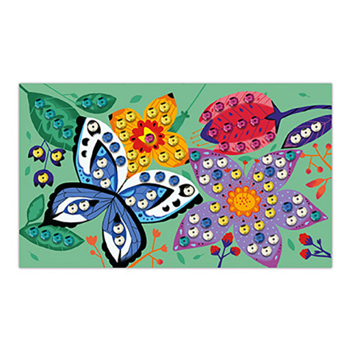Janod Sequin Art Wonderful Garden - Multicolour - Baby Moo