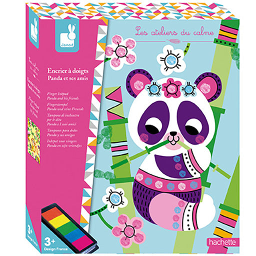 Janod Finger Inkpad Panda And His Friends - Multicolour - Baby Moo