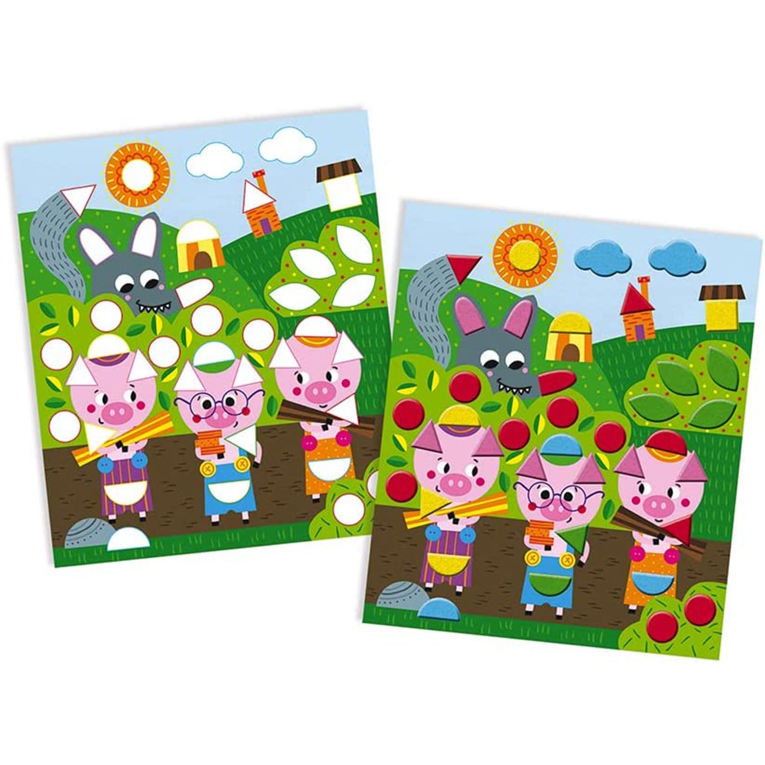 Janod Creative Kit Felt Stickers Once Upon A Time - Multicolour - Baby Moo