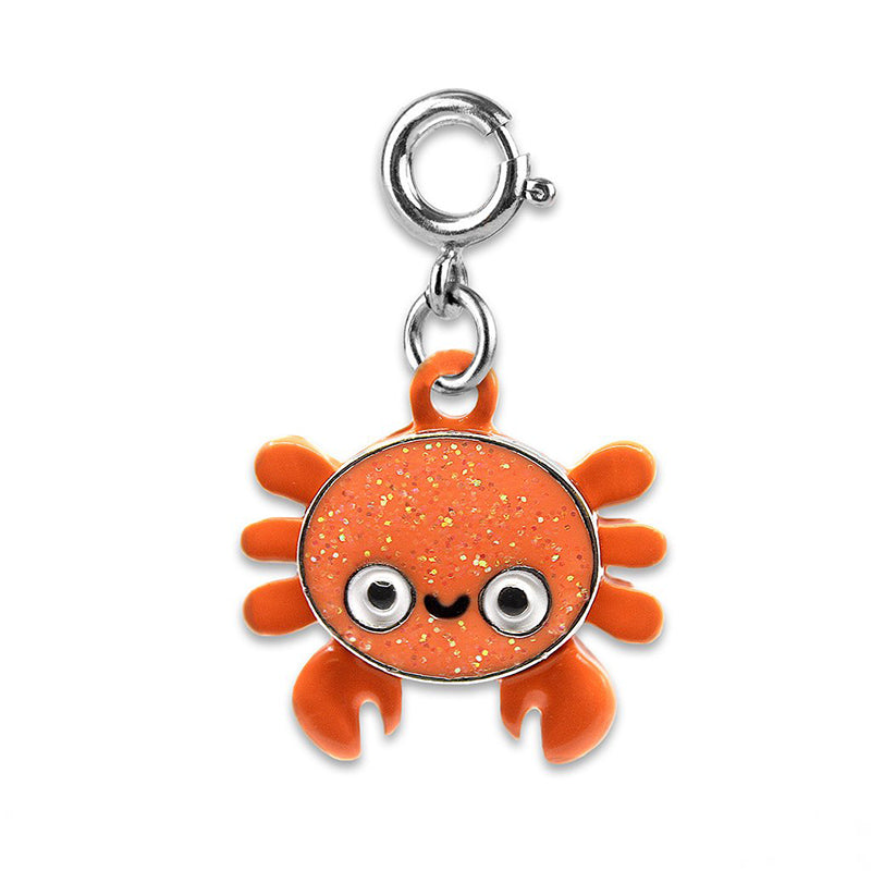 Charmit Glitter Crab Charm - Orange - Baby Moo