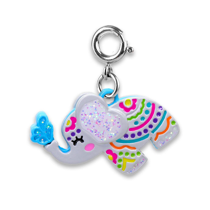 Charmit Glitter Elephant Charm - Multicolour - Baby Moo