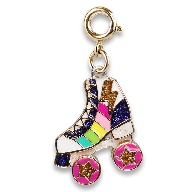 Charmit Gold Rainbow Rollerskate Charm - Multicolour - Baby Moo