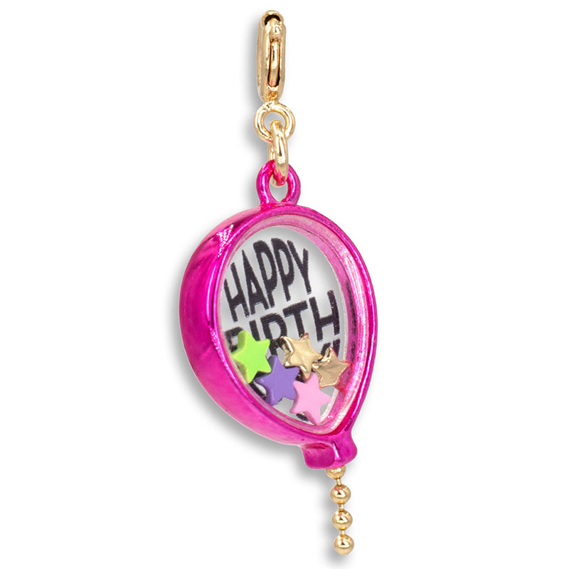 Charmit Gold Birthday Balloon Shaker - Pink - Baby Moo