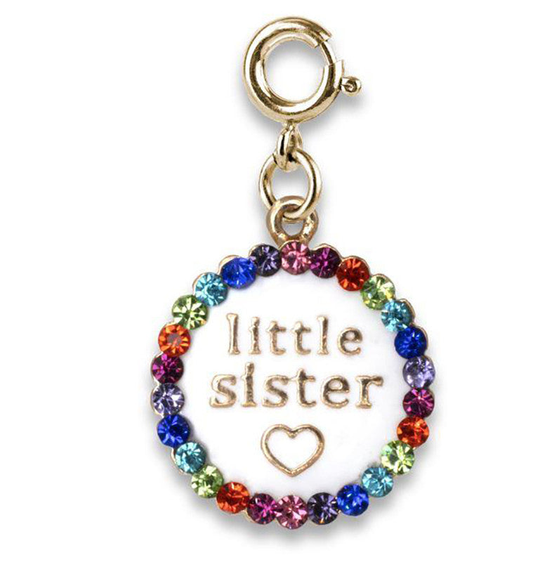 Charmit Gold Little Sister Charm - White - Baby Moo