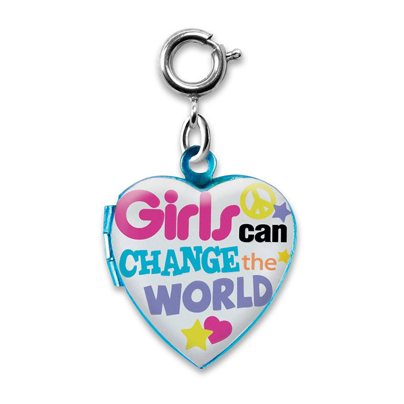 Charmit Girls Can Change The World Locket Charm - Multicolour - Baby Moo
