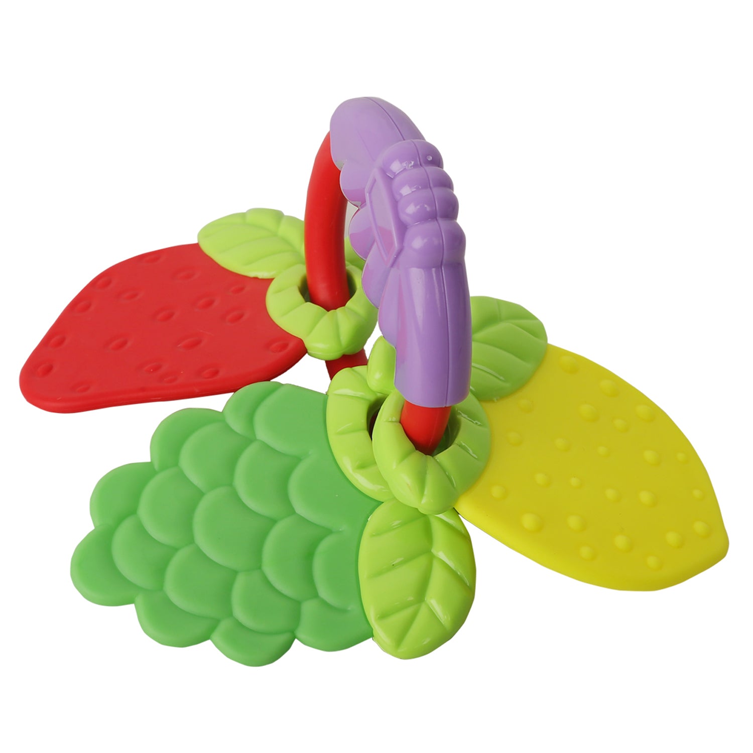 Fruit Bunch Multicolour Rattle Teether - Baby Moo