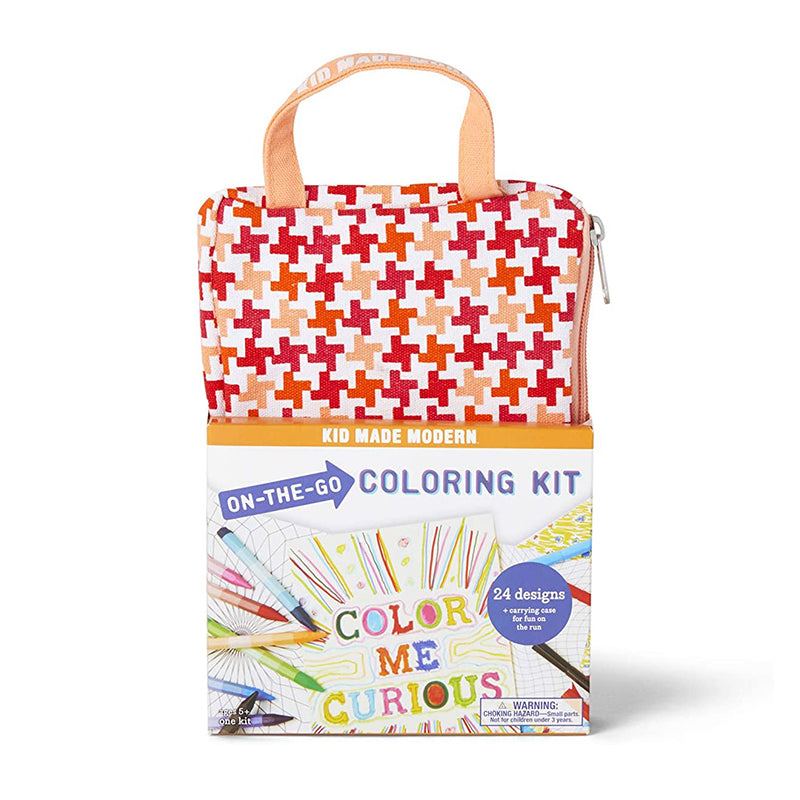 Kid Made Modern On-The-Go Coloring Kit - Multicolour
