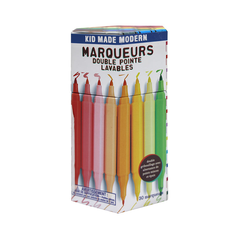 Kid Made Modern Washable Double Pointed Markers 30 Ct - Multicolour - Baby Moo