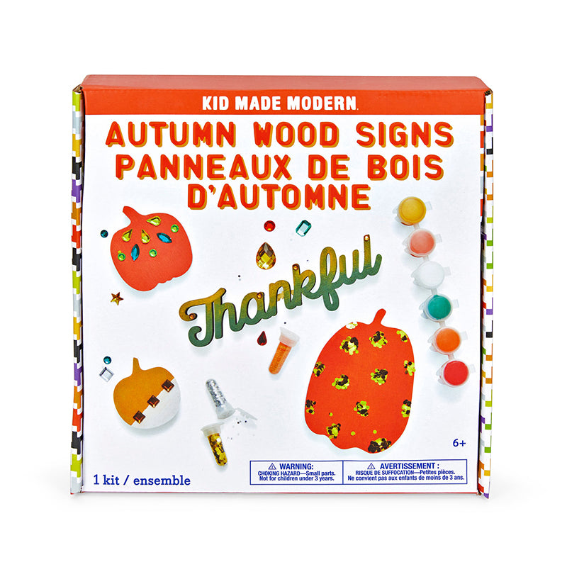 Kid Made Modern Fall Wood Sign Craft Kit - Multicolour