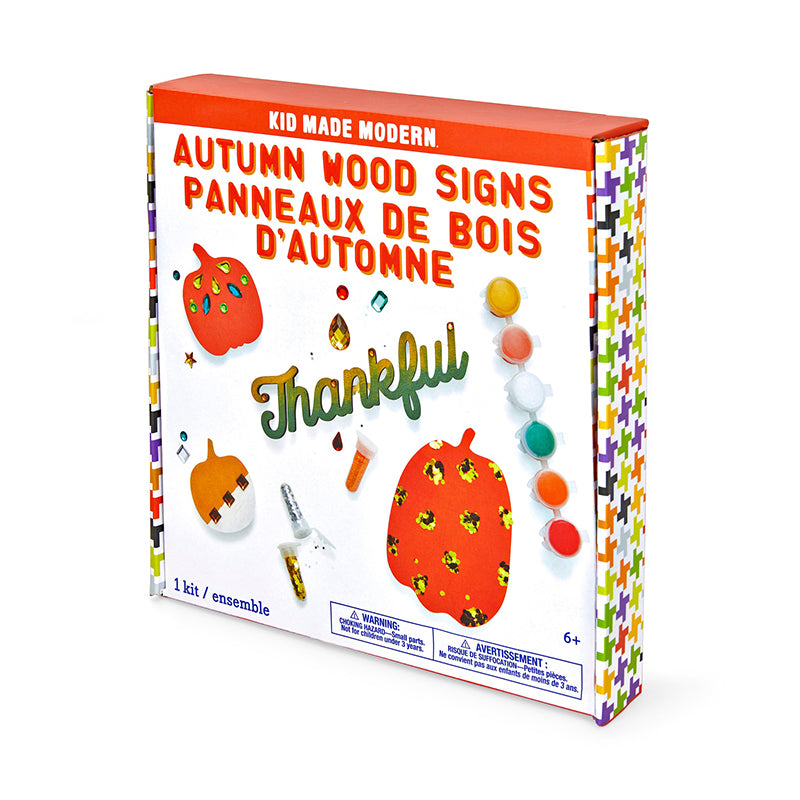 Kid Made Modern Fall Wood Sign Craft Kit - Multicolour - Baby Moo