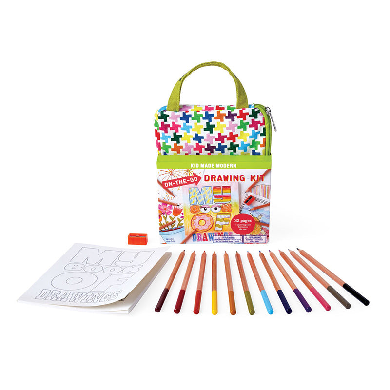Kid Made Modern On-The-Go Drawing Kit - Multicolour - Baby Moo
