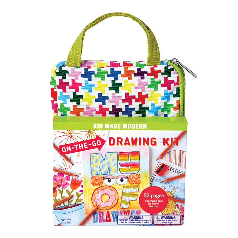 Kid Made Modern On-The-Go Drawing Kit - Multicolour