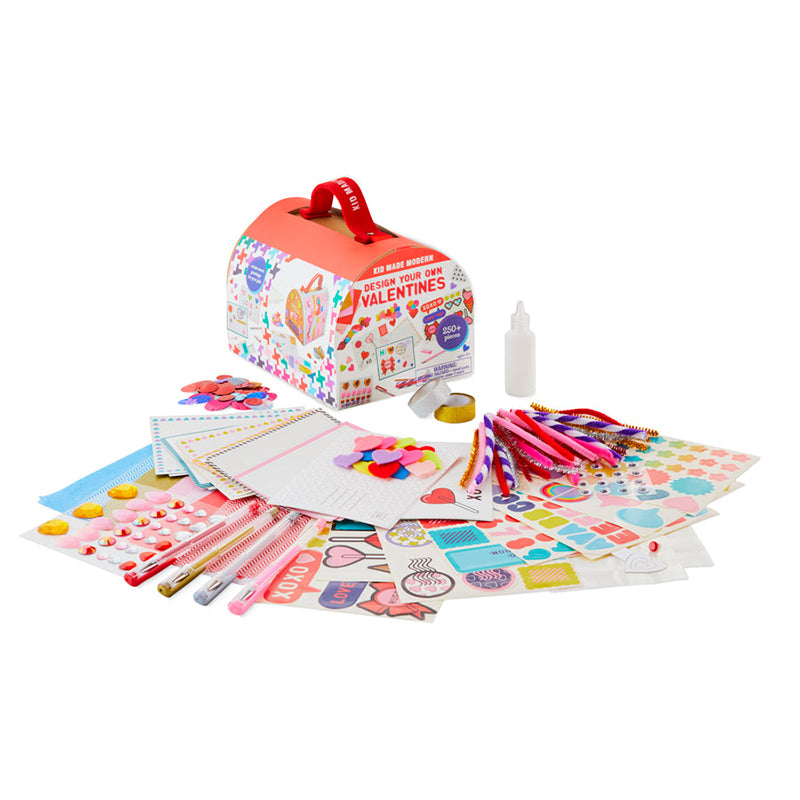 Kid Made Modern Design Your Own Valentines Kit - Multicolour