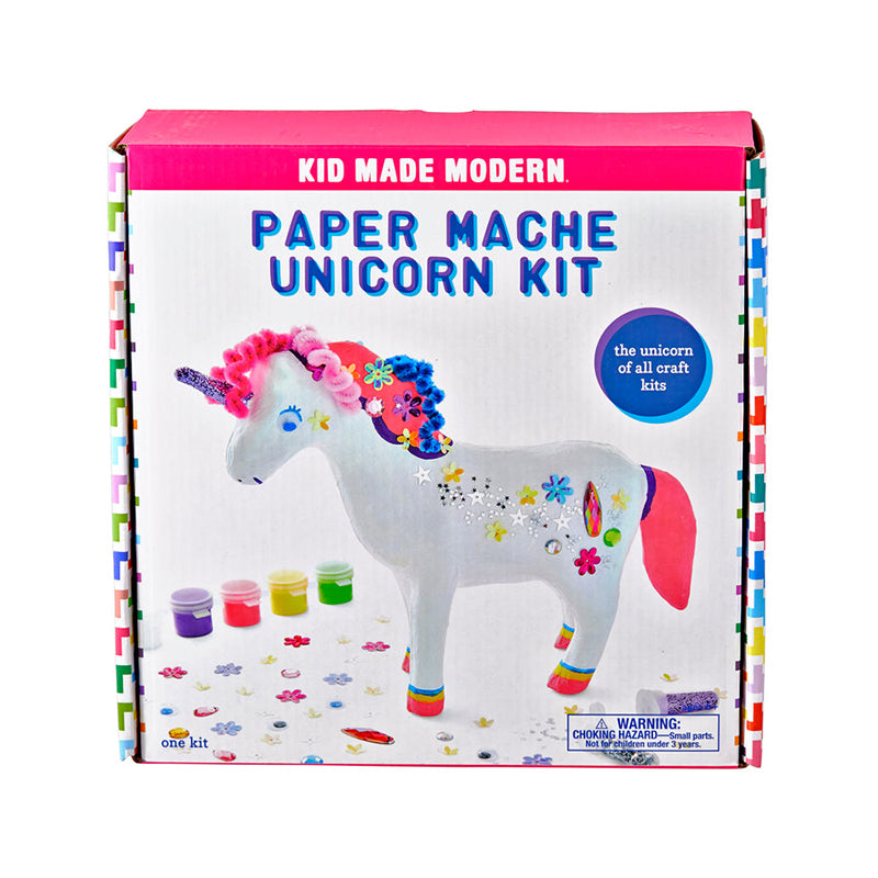 Kid Made Modern Paper Mache Unicorn Kit - Multicolour - Baby Moo