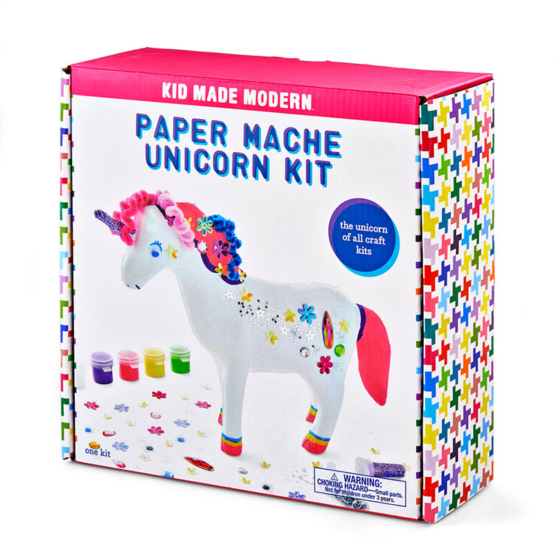 Kid Made Modern Paper Mache Unicorn Kit - Multicolour