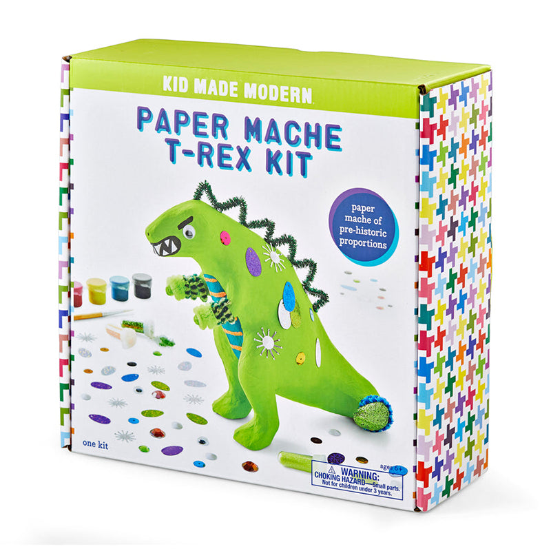 Kid Made Modern Paper Mache T Rex Kit - Multicolour - Baby Moo