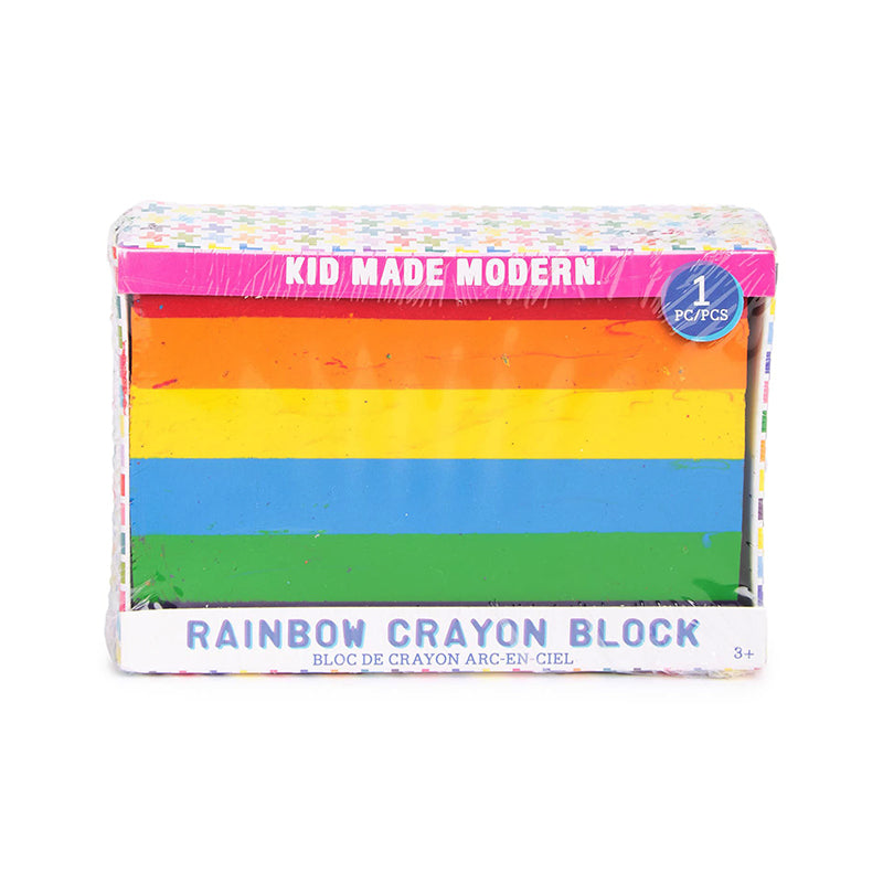 Kid Made Modern Rainbow Block Crayon - Multicolour - Baby Moo