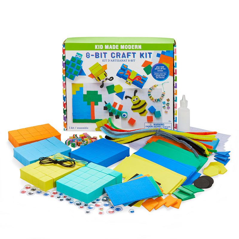 Kid Made Modern 8-Bit Craft Kit - Multicolour