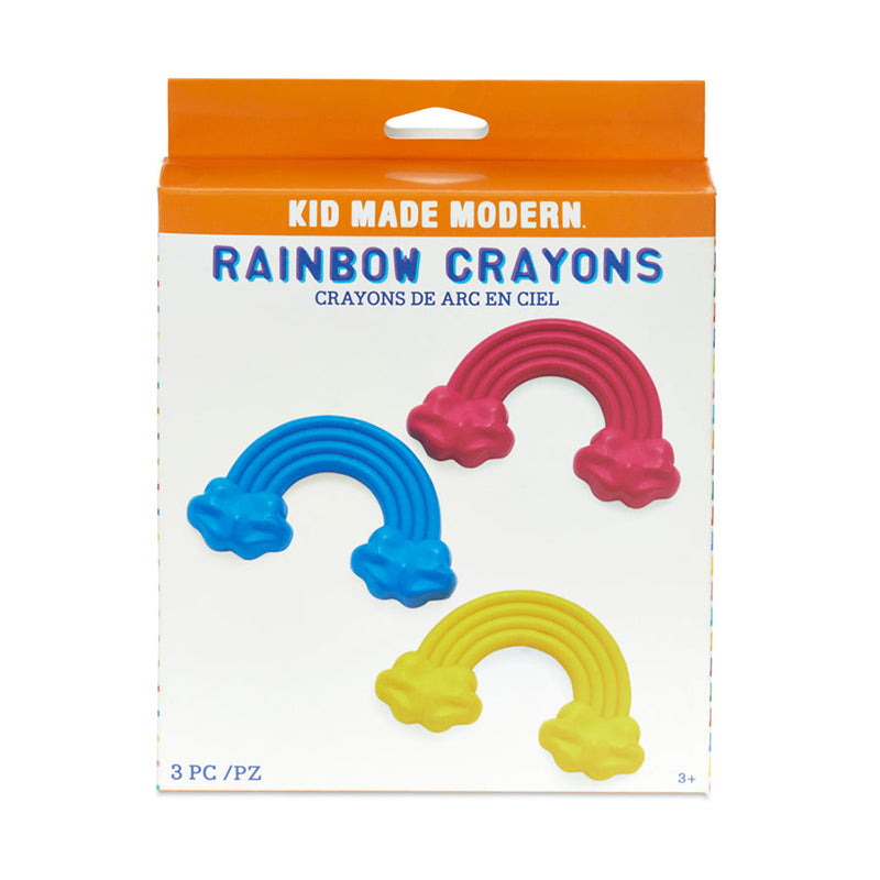 Kid Made Modern Rainbow Crayons Set of 3 - Multicolour
