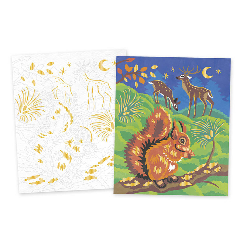 Janod Paint By Numbers Forest Animals - Multicolour - Baby Moo