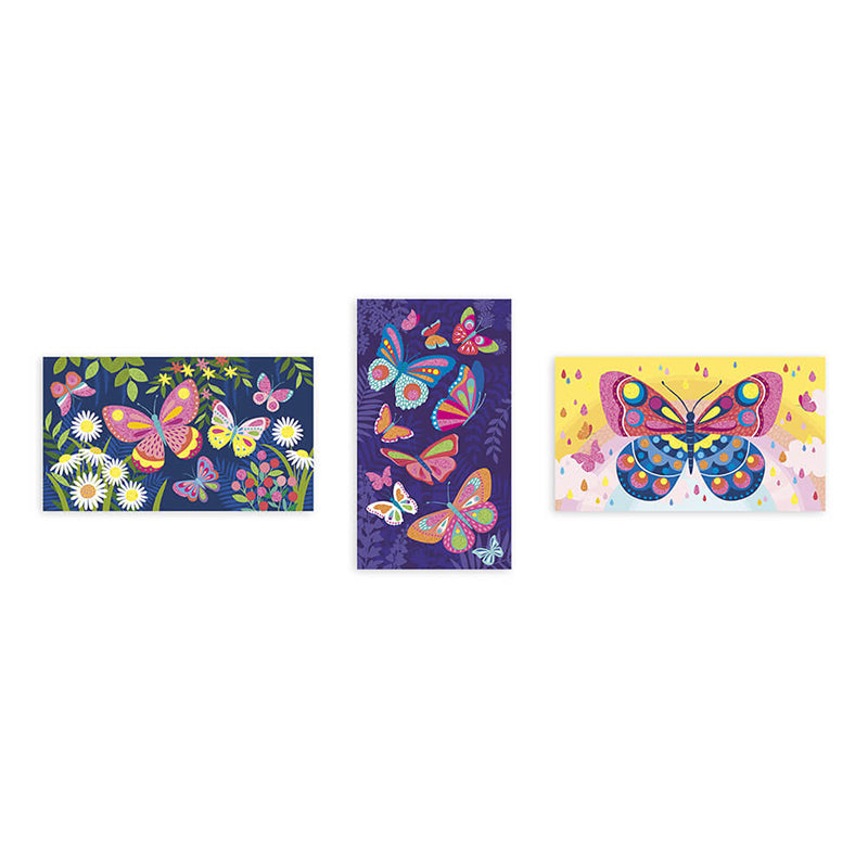 Janod Fluorescent Sands Butterflies - Multicolour - Baby Moo