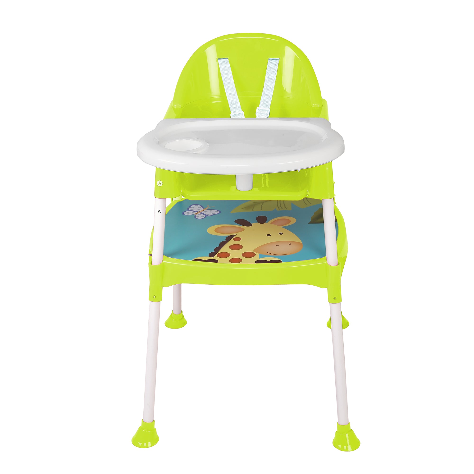 Giraffe Lime Green High Dining Chair - Baby Moo