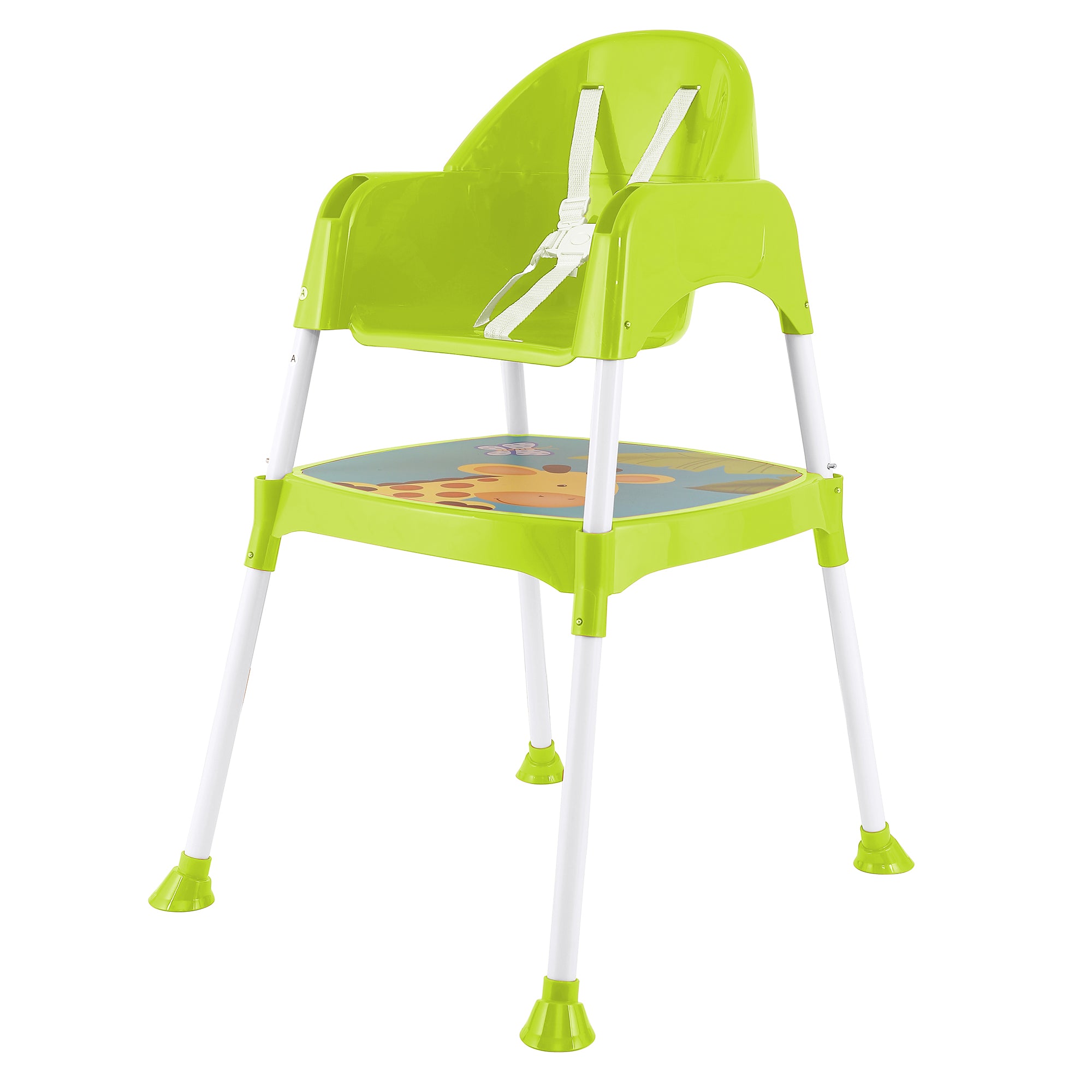 Giraffe Lime Green High Dining Chair - Baby Moo