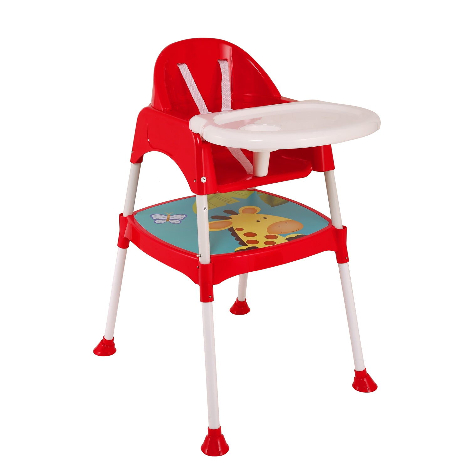 Giraffe Red High Dining Chair - Baby Moo