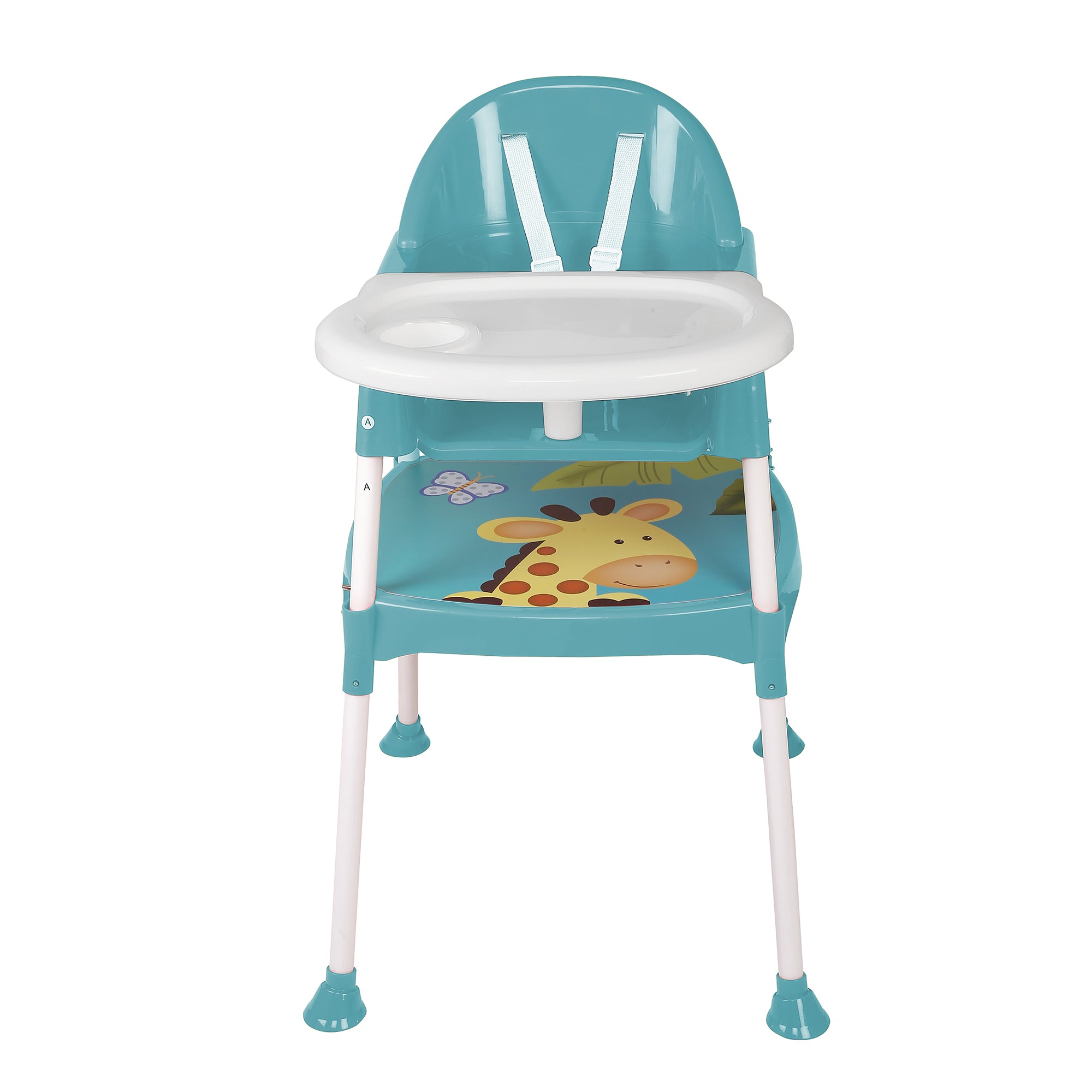 Giraffe Teal High Dining Chair - Baby Moo
