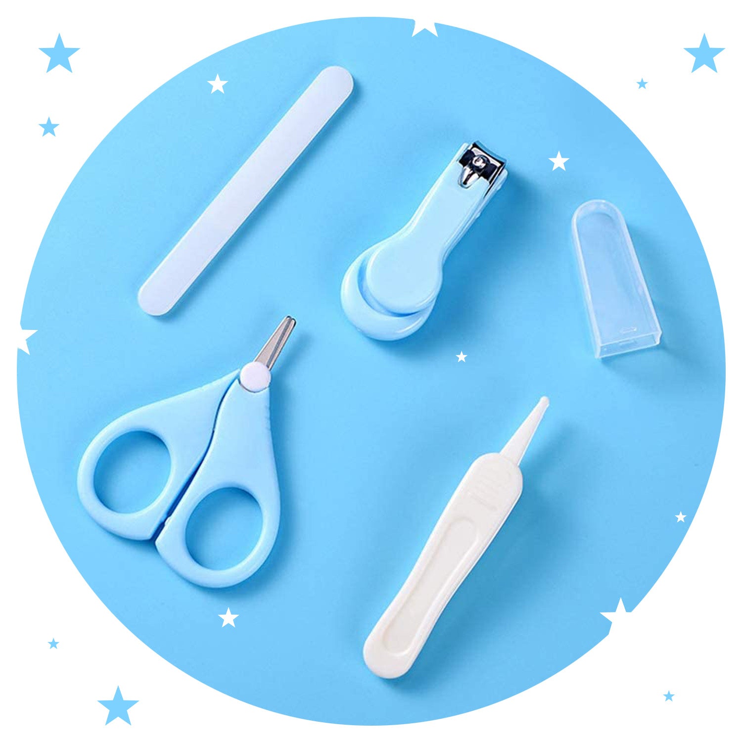 Baby Moo  4 in 1 Grooming Manicure Pedicure Nail Clipper Set - Blue - Baby Moo