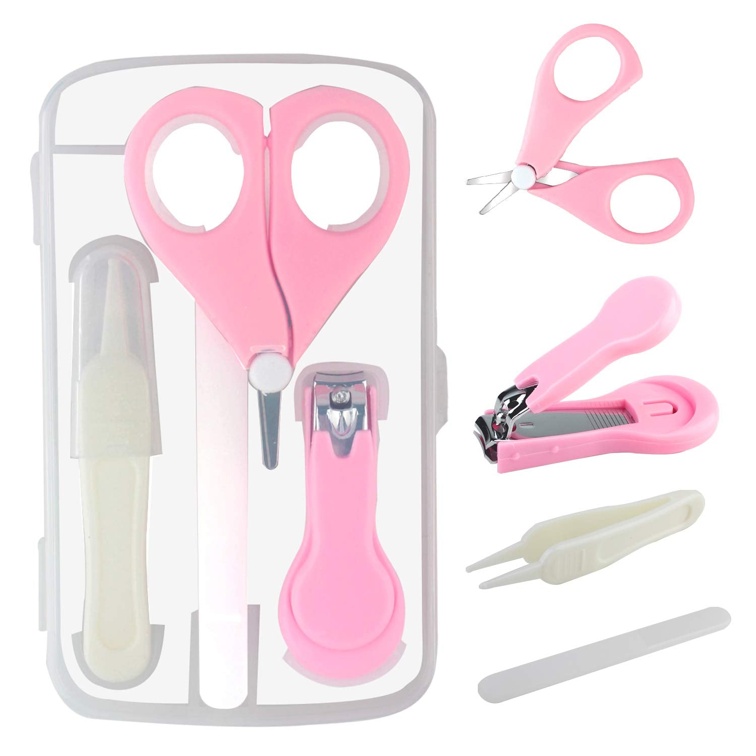 Baby Grooming Healthcare Kit Baby Safety Care Set Nail Clipper Brush Comb  Scissors Thermometer Nasal Aspirator Finger Toothbrush Baby Essentials  Nursery Kit for Newborn Girl Boys (Pink) - Walmart.com