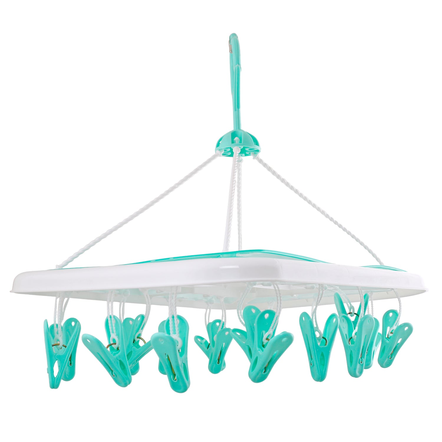 Turquoise Premium Rectangular Clip Hanger - Baby Moo