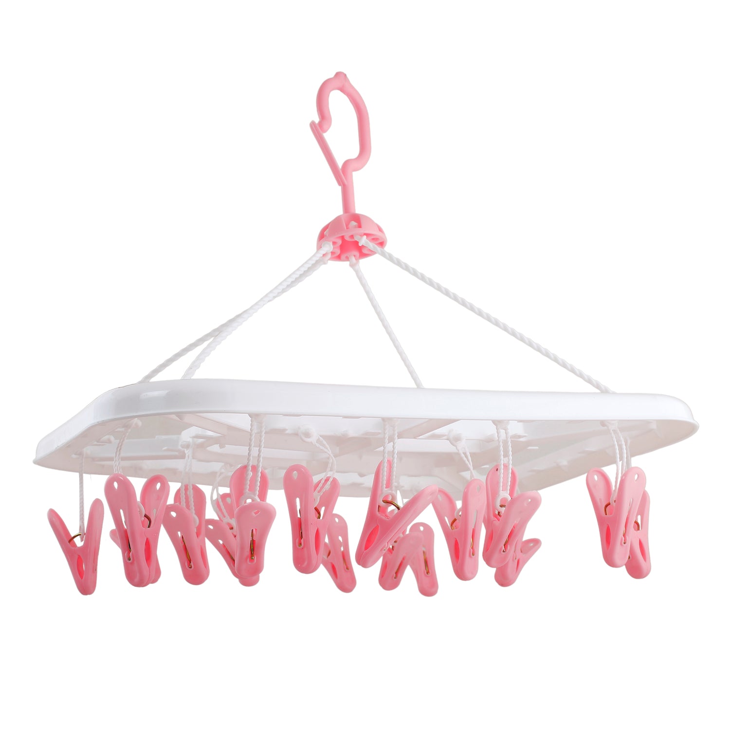 Pink Premium Rectangular Clip Hanger - Baby Moo