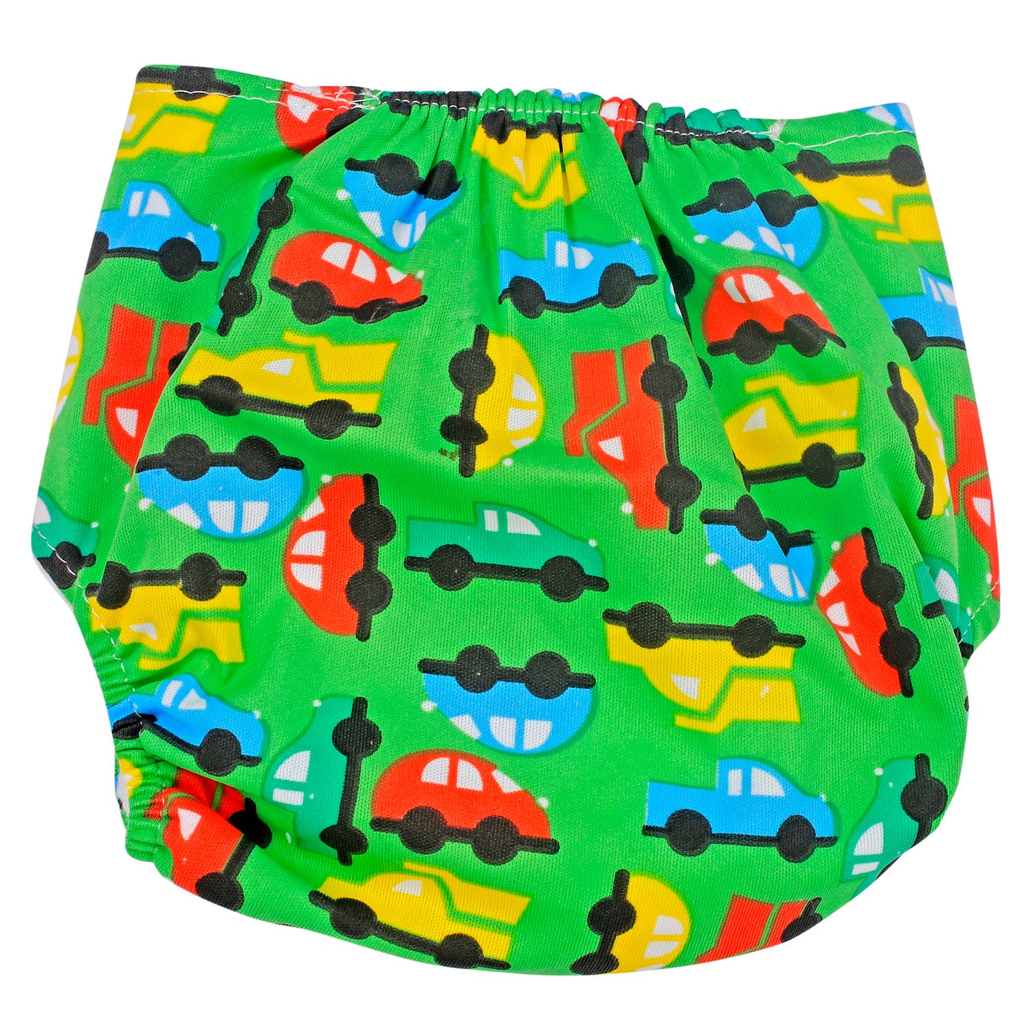 On-The-Go Orange And Green Reusable Diaper - Baby Moo