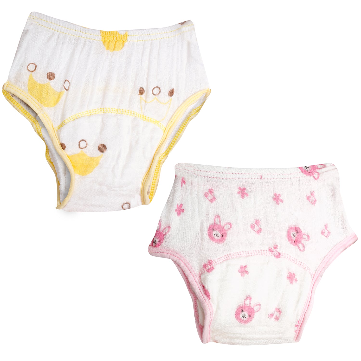 Adjustable & Washable Cloth Diaper Panty 2 Pk Royal Rabbit Multicolour