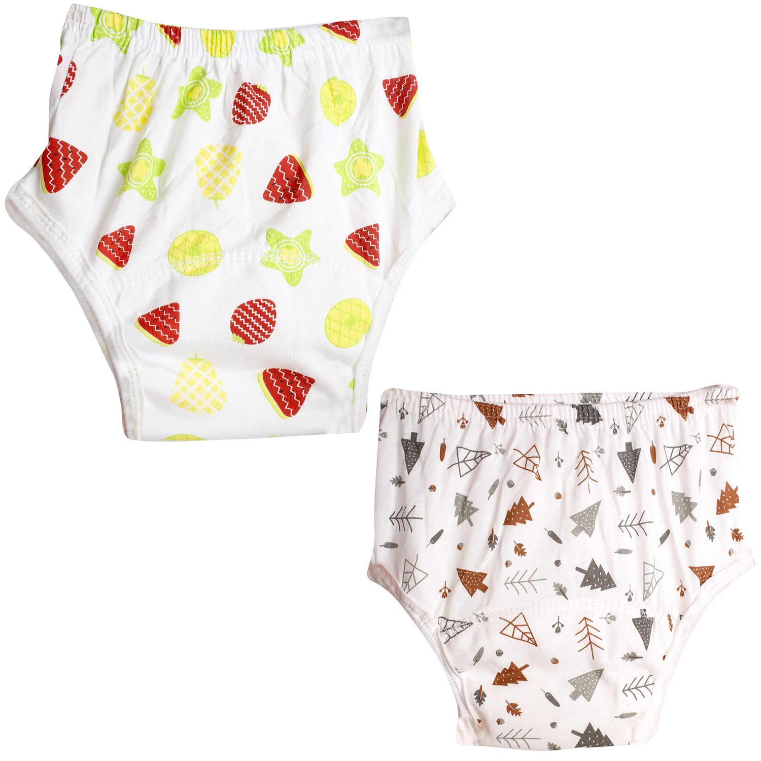 Adjustable & Washable Cloth Diaper Panty 2 Pk Forest Fruits Multicolour