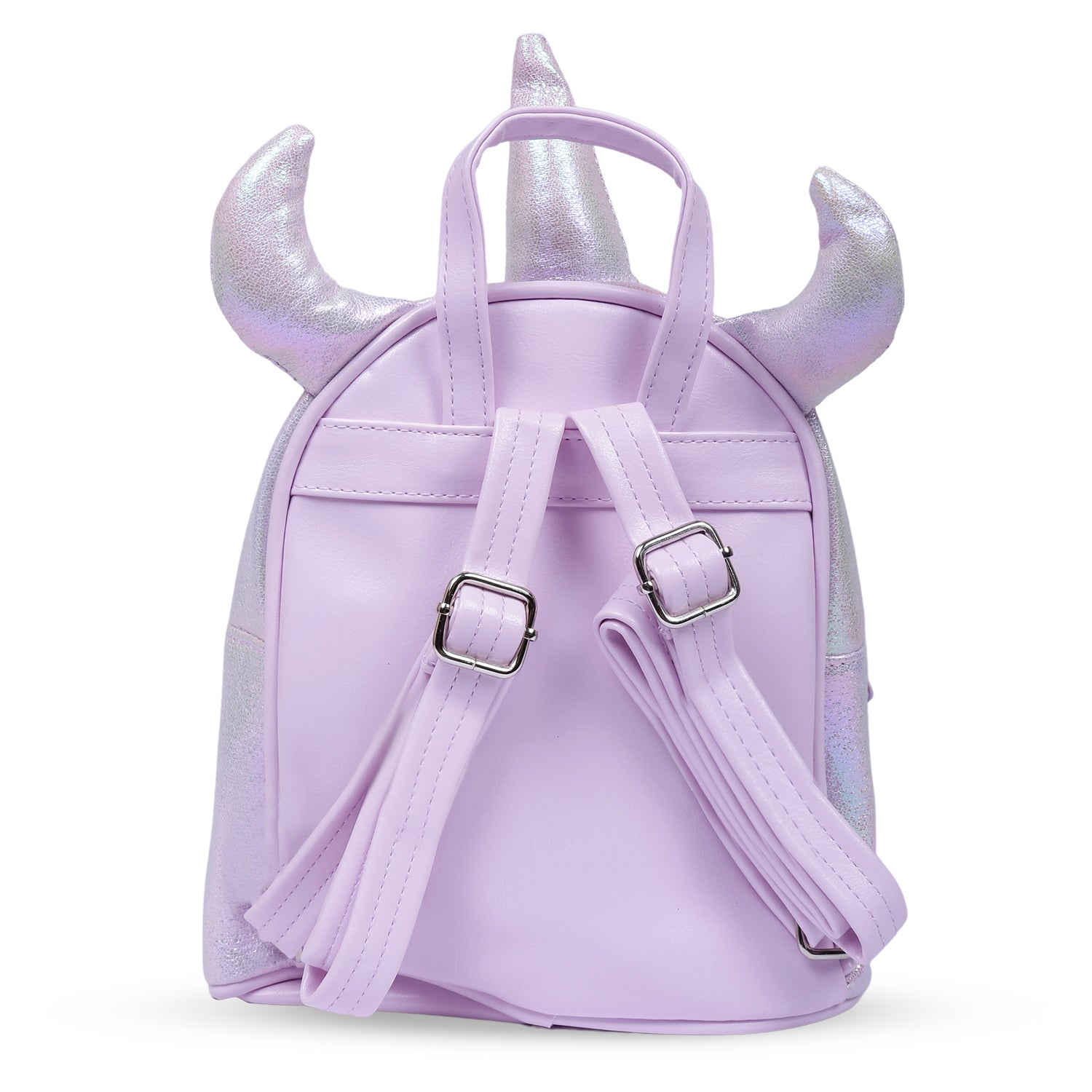 Unicorn Sequined Dual Tone Backpack Trendy Bag - Purple - Baby Moo