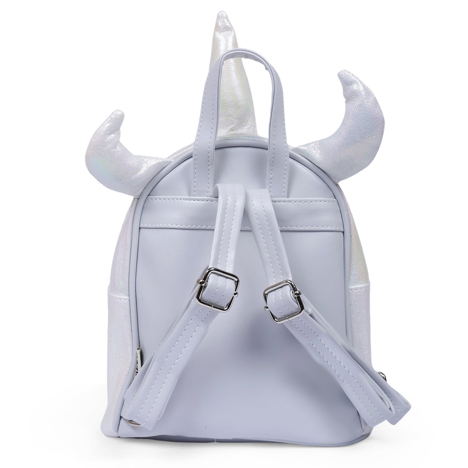 Unicorn Sequined Dual Tone Backpack Trendy Bag - White - Baby Moo
