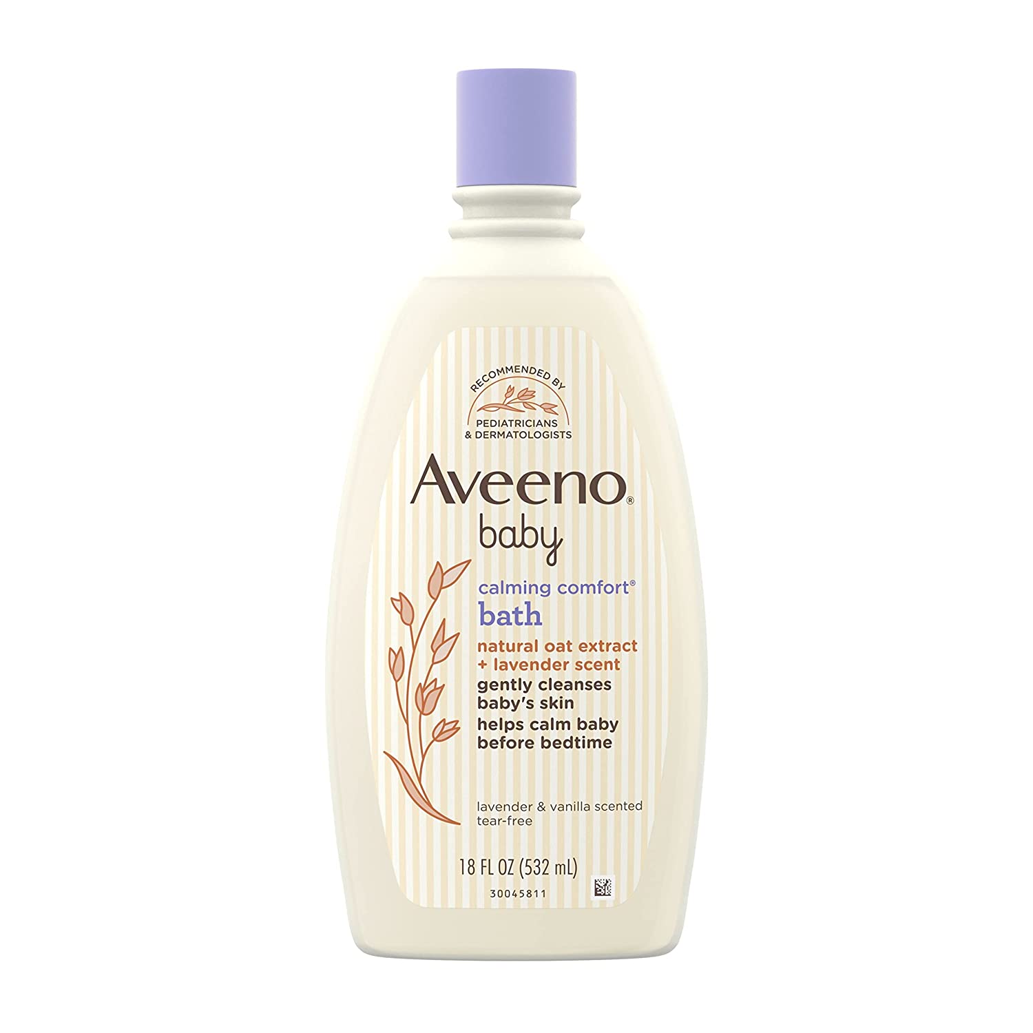 Aveeno Baby Calming Comfort Bath Oat And Lavender Scent 532 ml - Baby Moo