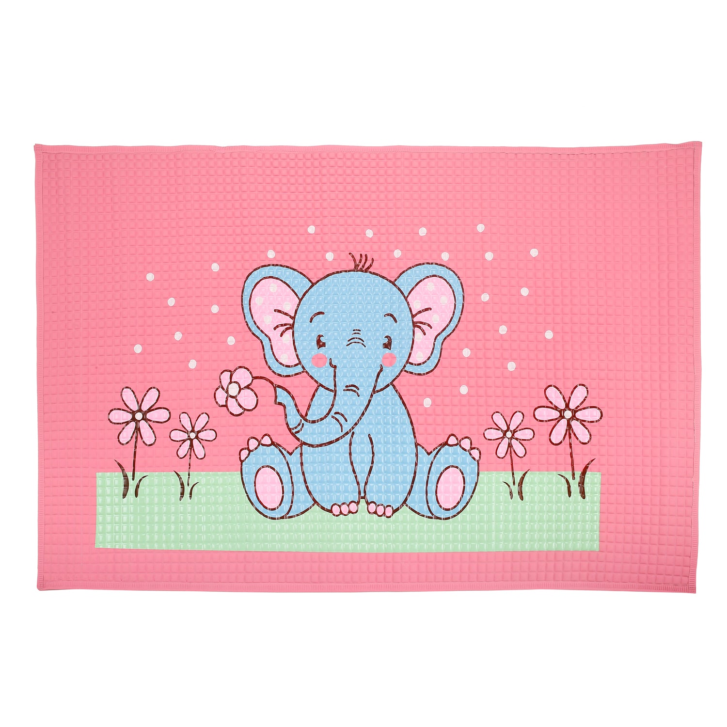 Elephant Pink And Blue Massage Mat - Baby Moo