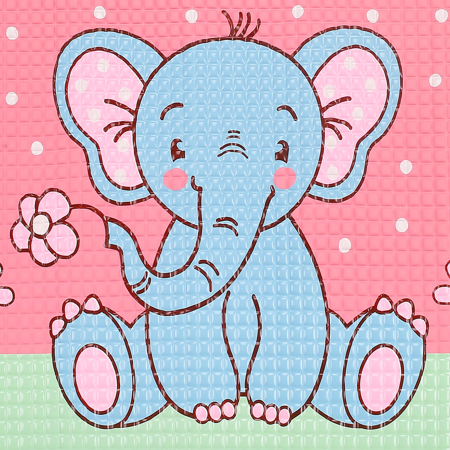 Elephant Pink And Blue Massage Mat - Baby Moo