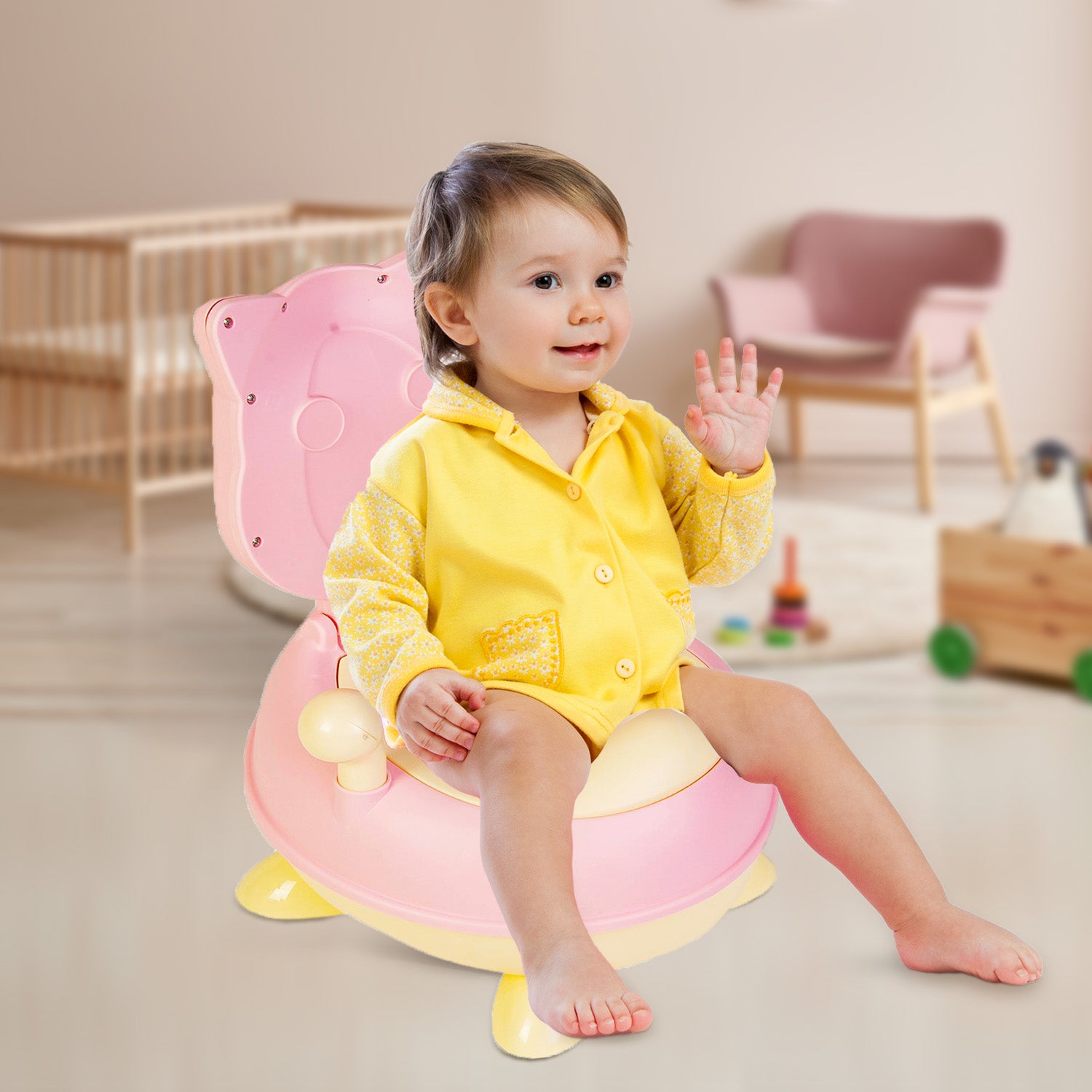 Animal Pink Detachable Potty Chair - Baby Moo