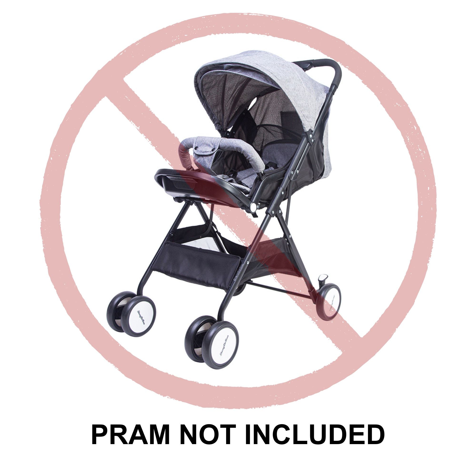 Plain White Free Size Mosquito Net for Pram and Carry Cot (Net only) - Baby Moo