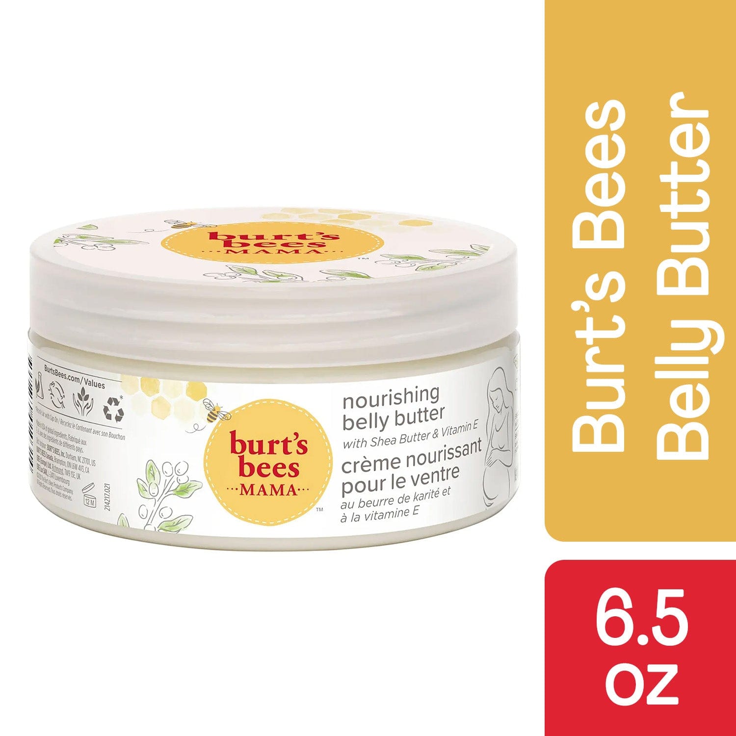 Burt's Bees Belly Butter With Shea & Vitamin E Stretchmark Cream - 184.2 grm