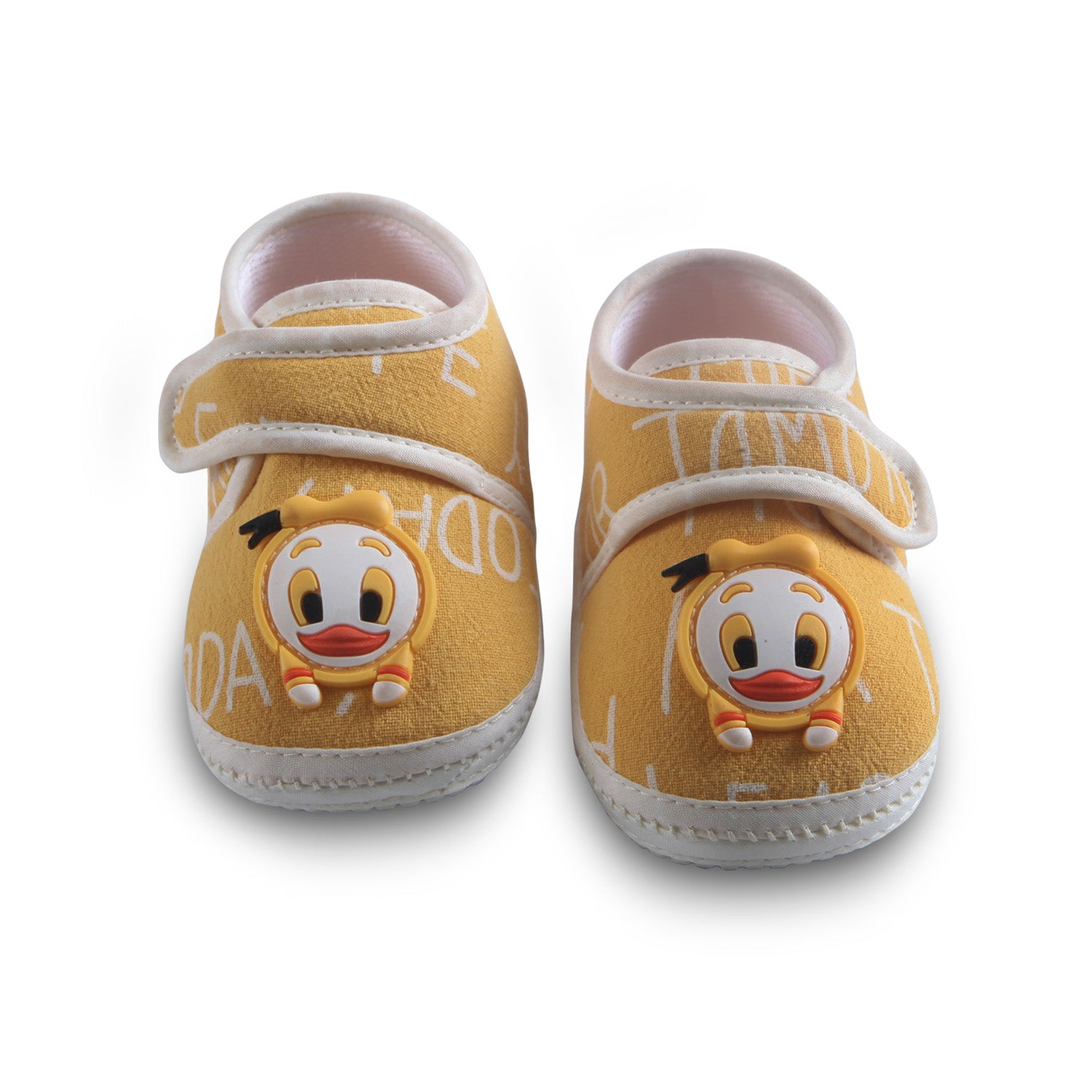 Non-slip Booties with Strap Kids Shoes Duck - Yellow - Baby Moo