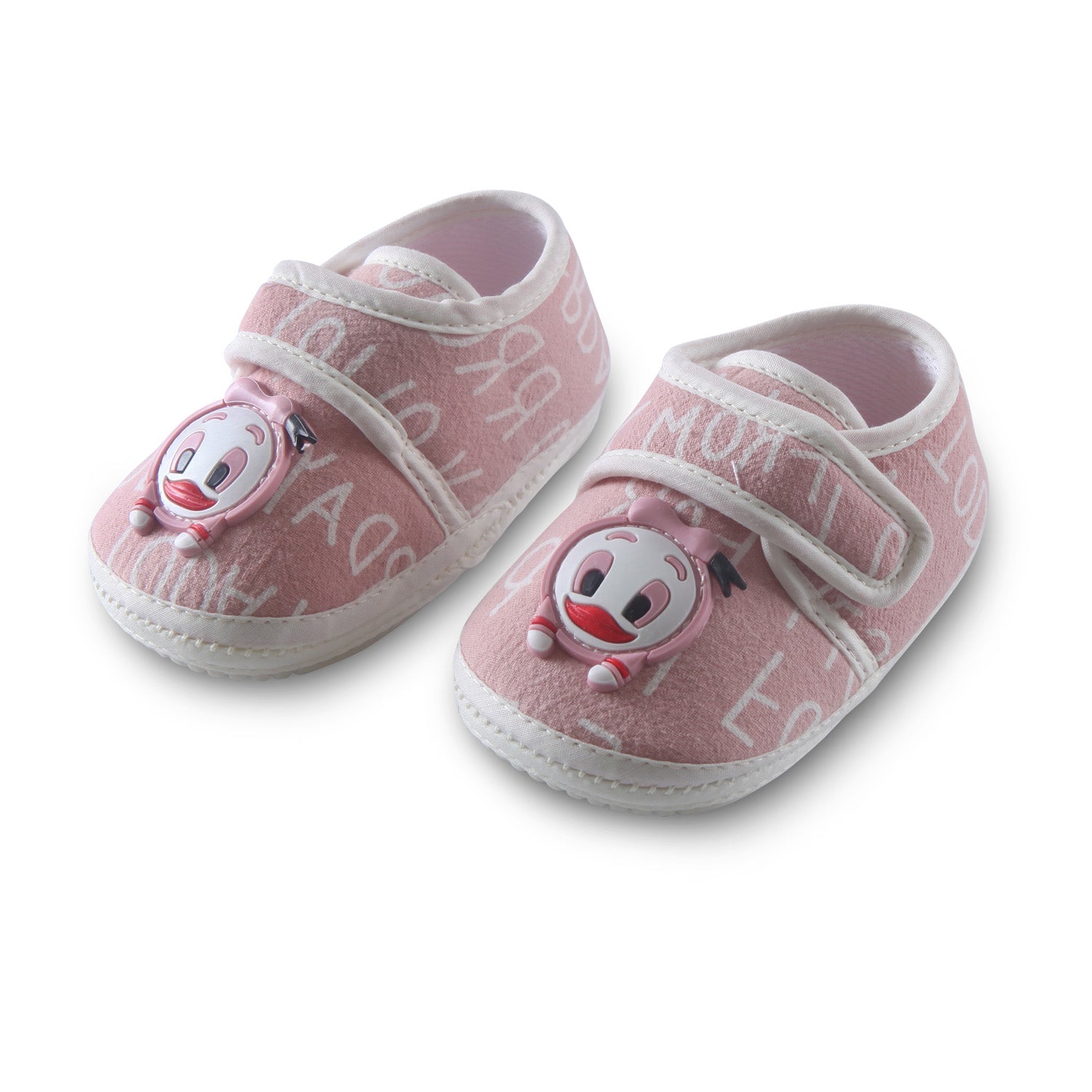 Non-slip Booties with Strap Kids Shoes Duck - Mauve - Baby Moo