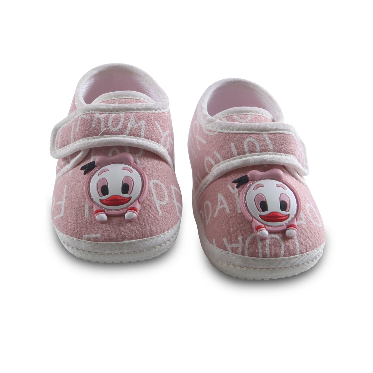 Non-slip Booties with Strap Kids Shoes Duck - Mauve - Baby Moo