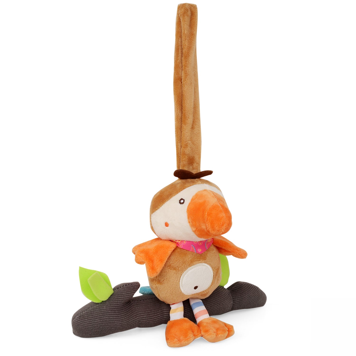 Bird Brown Hanging Pulling Toy - Baby Moo