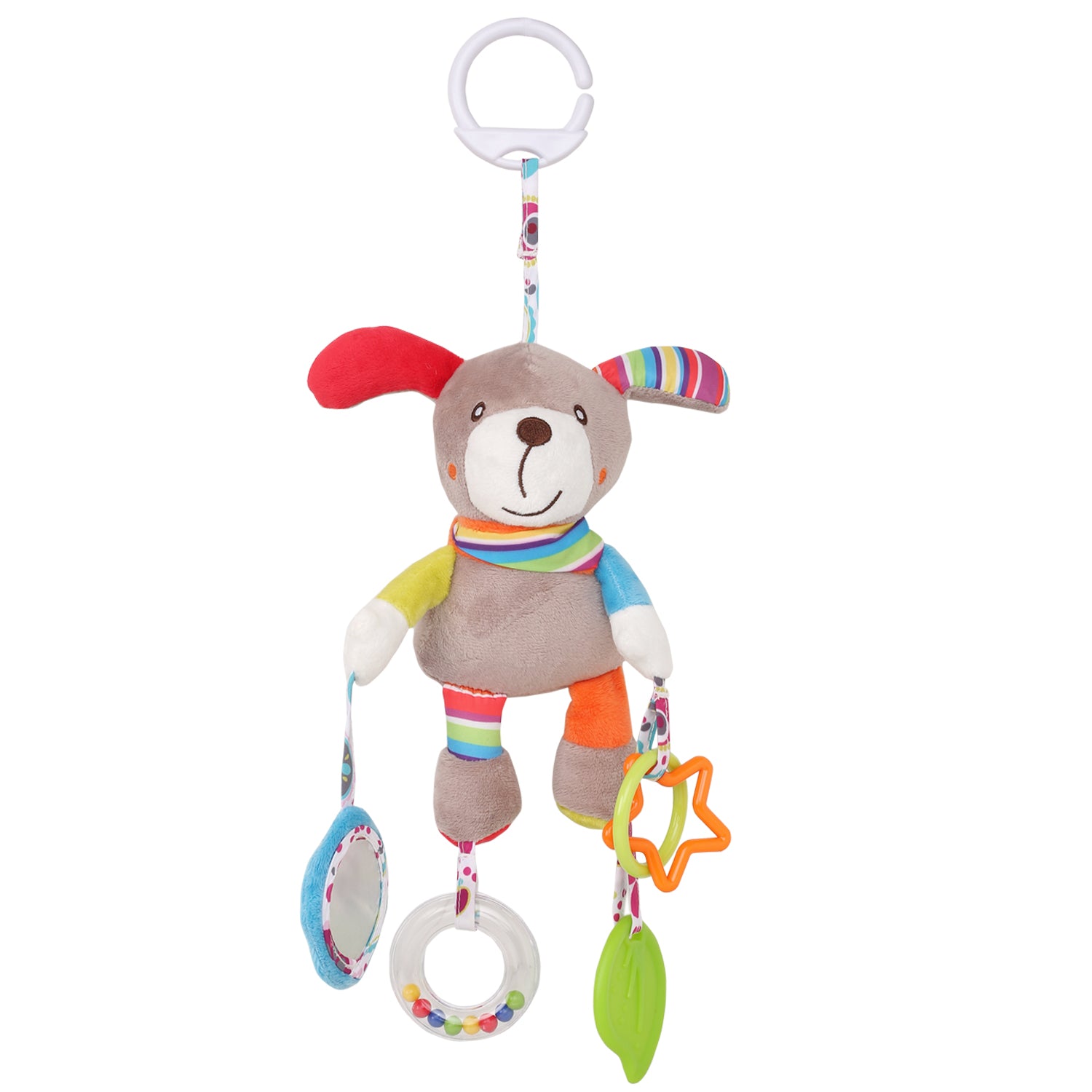 Dog Multicolour Hanging Toy With Teether