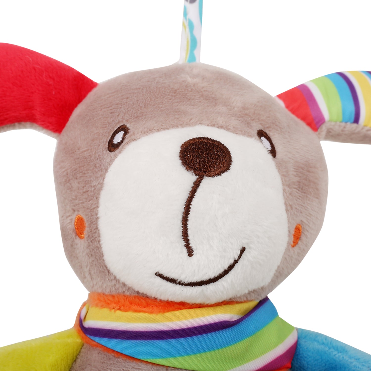 Dog Multicolour Hanging Toy With Teether - Baby Moo